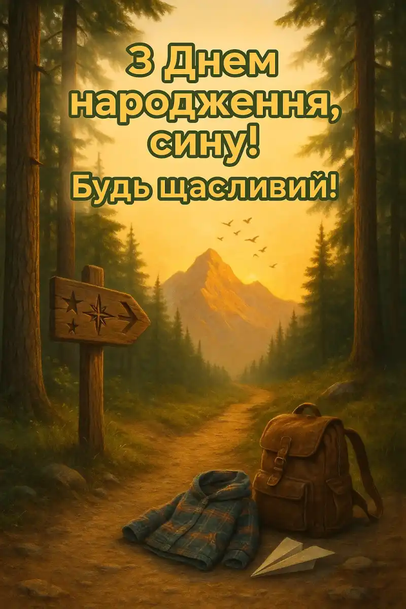 Привітання сину з днем народження
