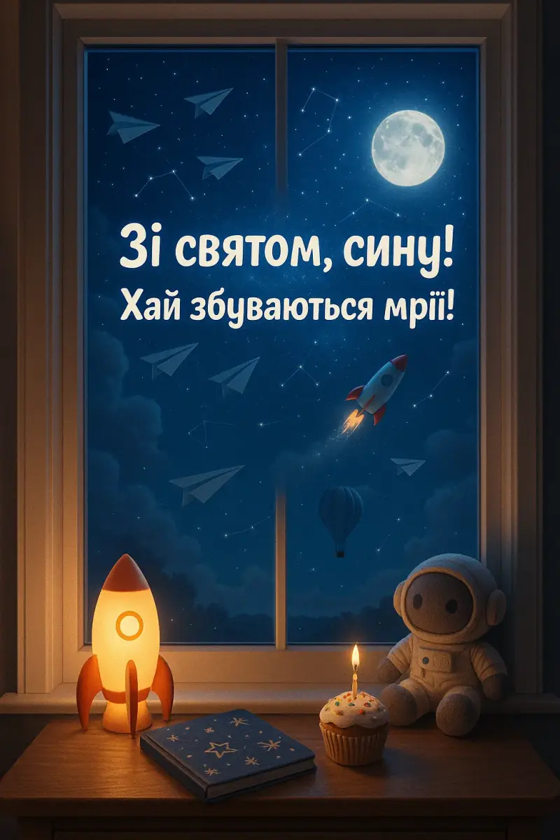 Привітання сину з днем народження