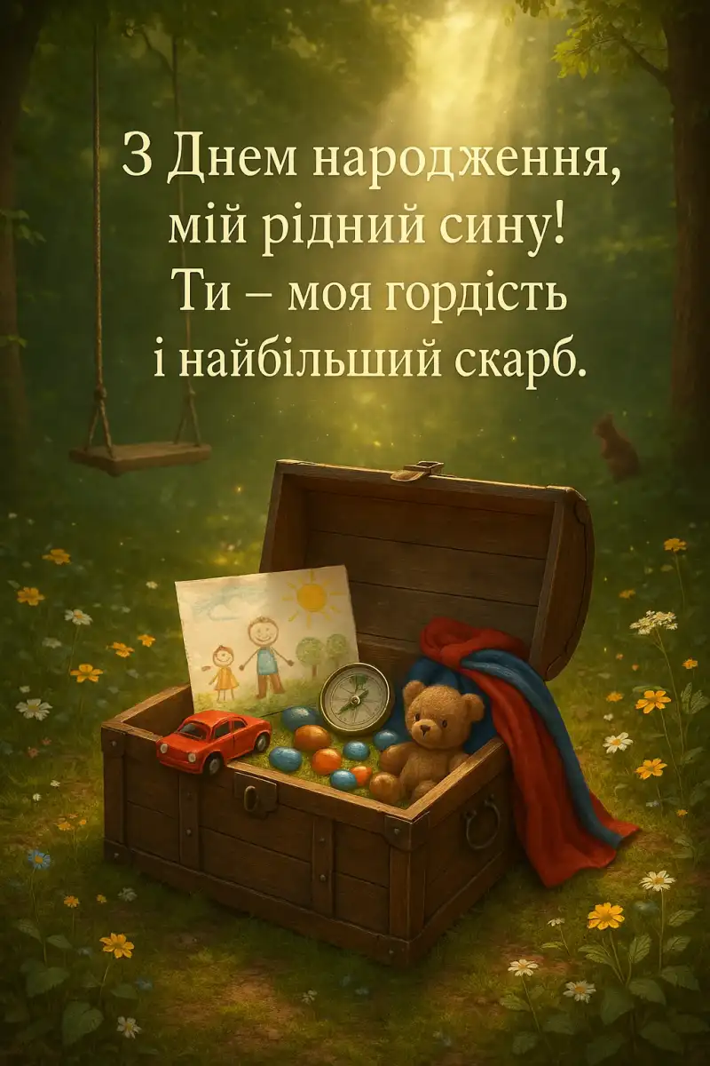 Привітання сину з днем народження