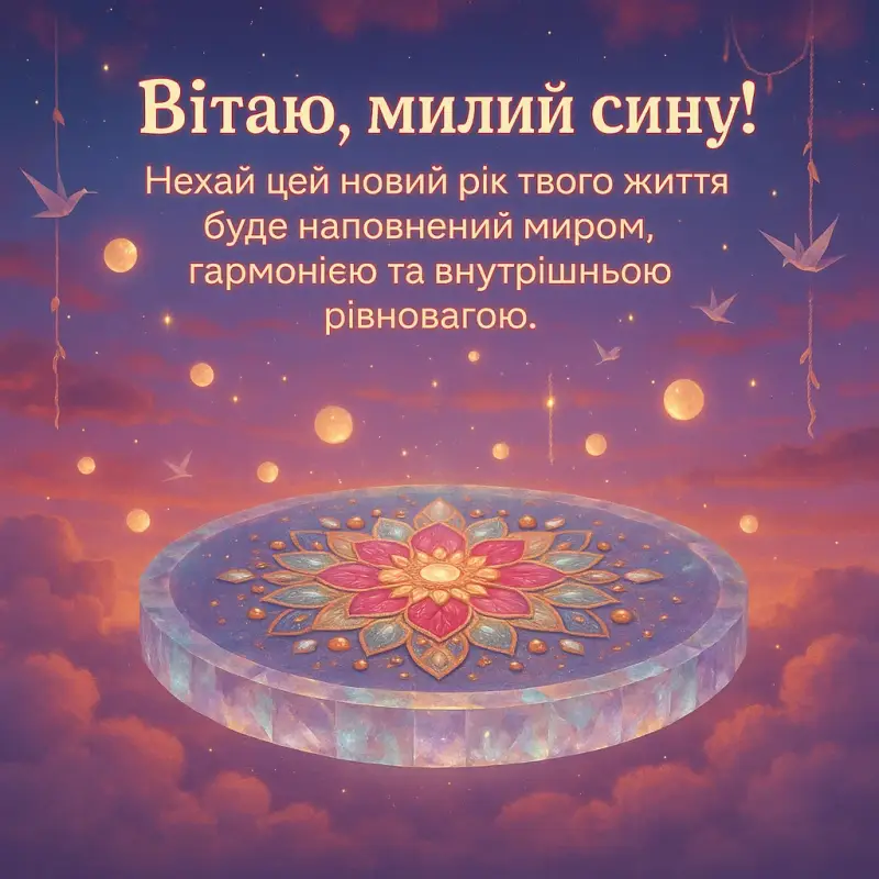 Привітання сину з днем народження