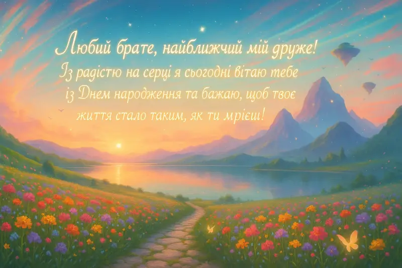 Привітання з днем народження брату від сестри до сліз