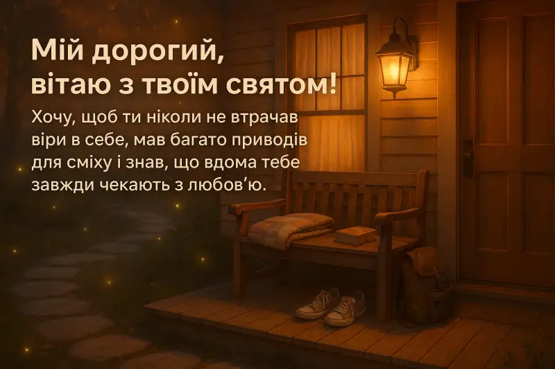 Привітання сину з днем народження